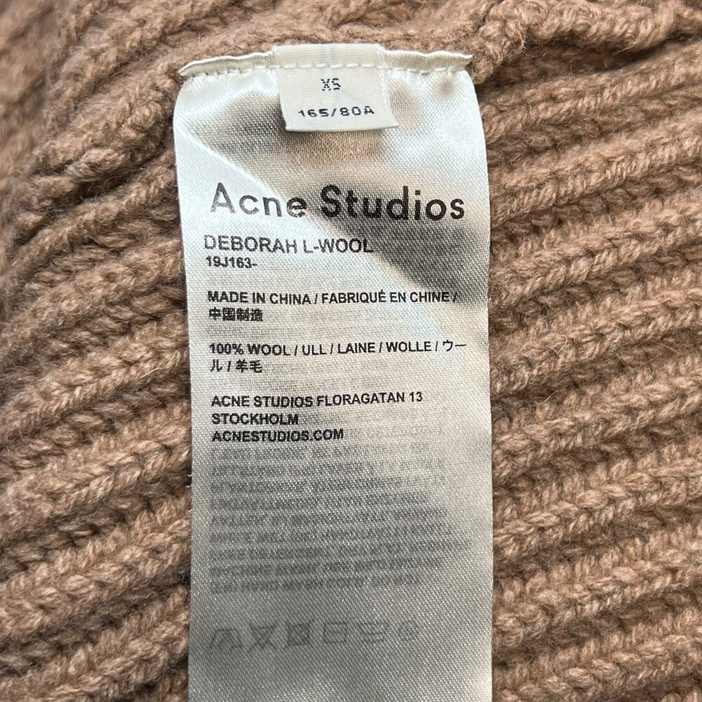 Acne Studios Deborah 100% Wool V-Neck Sweater Size XS - Picture 6 of 8